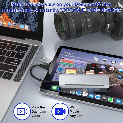 Micro SD Card Reader & 64GB USB Flash Drive 2 in 1 - USB 3.0 Memory Card Reader Adapter Supports SD/Micro SD/MMC/SDXC/SDHC/Micro SDHC Card, Portable U Disk Thumb Drive Flash Card Reader for Camera in Saudi Arabia