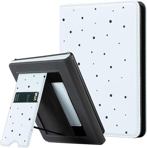 حافظة CoBak مع حامل لجهاز Kindle Paperwhite - غطاء متين من جلد البولي يوريثان مع خاصية التنبيه التلقائي للنوم، وفتحة للبطاقة، وميزة حزام اليد - يناسب جهاز Kindle Paperwhite من الجيل الحادي عشر مقاس 6.8 بوصات إصدار التوقيع 2021 in Saudi Arabia