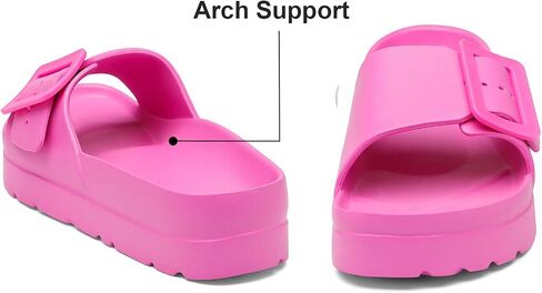 Women's Platform & Wedge Sandals with Arch Support for Woman Slides Comfort Lightweight Outdoor Slippers Ultra Cushion in Kuwait