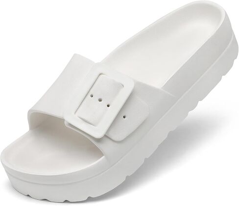 TIKVAW Women's Platform & Wedge Sandals with Arch Support Adjustable Buckle | Non-Slip Outsole, Flexible Construction,Walking, Garden, Travel,Daily,Walking,Shower,Water Sports in Saudi Arabia