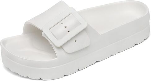 TIKVAW Women's Platform & Wedge Sandals with Arch Support Adjustable Buckle | Non-Slip Outsole, Flexible Construction,Walking, Garden, Travel,Daily,Walking,Shower,Water Sports in Saudi Arabia