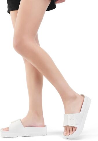 TIKVAW Women's Platform & Wedge Sandals with Arch Support Adjustable Buckle | Non-Slip Outsole, Flexible Construction,Walking, Garden, Travel,Daily,Walking,Shower,Water Sports in Saudi Arabia