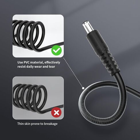 USB C to DC 5.5mm x 2.1mm Adapter Cable, PD 65w 0.98ft Type C Female to Male cable compatible with IP Camera CCTV Surveillance Security Camera LED Strip DVR Router Invoice Printer in Saudi Arabia
