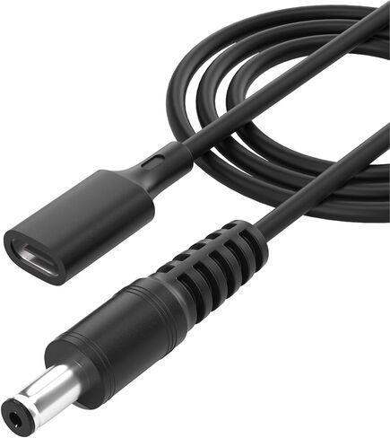 USB C to DC 5.5mm x 2.1mm Adapter Cable, PD 65w 0.98ft Type C Female to Male cable compatible with IP Camera CCTV Surveillance Security Camera LED Strip DVR Router Invoice Printer in Saudi Arabia