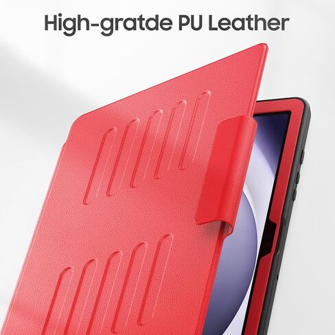 HXCASEAC Case for Samsung Galaxy Tab A9+ Plus Case 11 inch with Strong Magnetic, Protective Cover with Multi-Angle Stand, Upgrade PU Leather for Tab A9+ Plus Tablet Case SM-X210 X216 X218, Black in Saudi Arabia