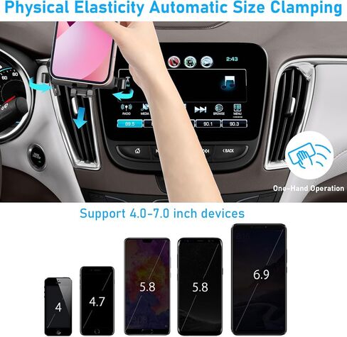 Compatible with 2017-2021 Honda CRV Car Air Vent Phone Holder Mount,for 5th Gen CRV Air Vent Phone Mount Holder Anti-Shake,Cell Phone Holder Mount-360 Degree Rotation CRV Dashboard Phone Stand in Saudi Arabia