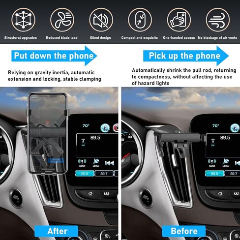 Compatible with 2017-2021 Honda CRV Car Air Vent Phone Holder Mount,for 5th Gen CRV Air Vent Phone Mount Holder Anti-Shake,Cell Phone Holder Mount-360 Degree Rotation CRV Dashboard Phone Stand in Saudi Arabia