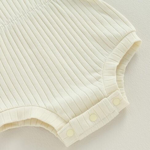 طقم ملابس صيفي للفتيات حديثي الولادة بلون سادة/أكمام قصيرة مزين بالزهور مع عصابة رأس على شكل فيونكة مجموعة ملابس منزلية قادمة in Kuwait