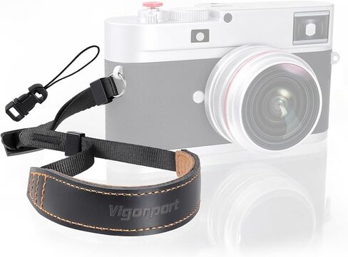 حزام معصم كاميرا Vigorport، حزام يد جلدي سريع الفك مع موصل أكثر أمانًا لكاميرا DSLR SLR بدون مرآة in Saudi Arabia
