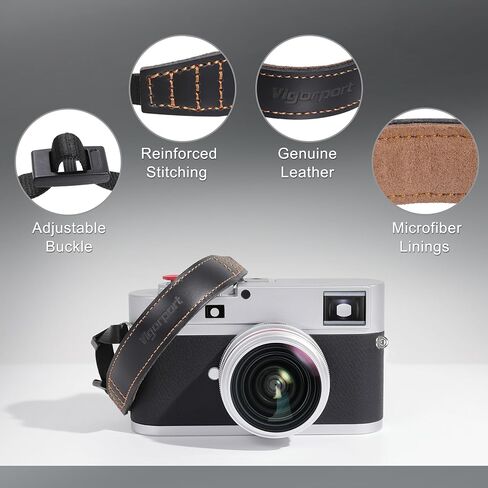 حزام معصم كاميرا Vigorport، حزام يد جلدي سريع الفك مع موصل أكثر أمانًا لكاميرا DSLR SLR بدون مرآة in Saudi Arabia