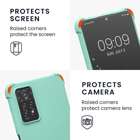 kwmobile Crossbody Case Compatible with Xiaomi Redmi Note 11 Pro/Note 11 Pro (5G) / Note 12 Pro (4G) Case - TPU Silicone Cover with Strap - Macchiato in Saudi Arabia