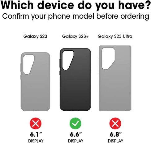 OtterBox Galaxy S23+ Bundle: Commuter Series case (Black) & Alpha Flex Screen Protector in Saudi Arabia