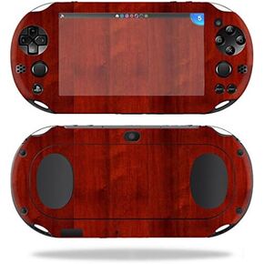 MightySkins Skin Compatible with Sony PS Vita (Wi-Fi 2nd Gen) wrap Cover Sticker Skins Cherry Wood