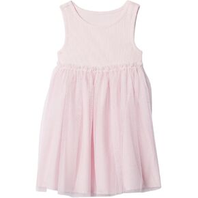 GAP Baby Girls' Knit to Woven Tulle Dress