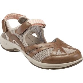 Easy Spirit Women's Esplash Sport Sandal, Brown Multi Leather, 7.5 Wide