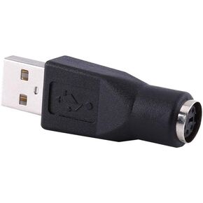 Diydeg USB 2.0 A Male to PS/2 Female Adapters Converter Connector Portable USB to PS/2 Adapter, USB to PS/2 Converter USB to PS/2, for PC Computer Keyboard Mouse