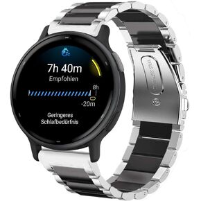 Compatible for Garmin Forerunner 165 Band, Lamshaw 20mm Quick Release Stainless Steel Metal Replacement Straps Compatible with Garmin vivoactive 5/Approach S12/Approach S40/Approach S42/D2 Air/D2 Air X10/Forerunner 165, 245, 55, 645/Venu/Venu 2 Plus/Venu 