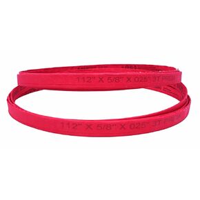 112 x 5/8 x .025 in. x 3TPI - Red, Heavy Duty 2 Pack Bone in Bandsaw Blades, Wider Blades are Great for Harder Materials (Goat Skull, Cow Feet, etc), fits All 112" Bandsaws (4 Pack)