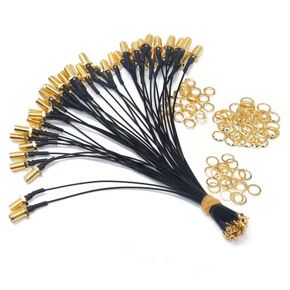 5PCS IPX UFL to SMA Extension Cable, 12inch (30cm) SMA Female to IPX IPEX-1 Cord Antenna Pigtail Cable, Low Loss 1.13mm IPEX to SMA Bulkhead Coaxial Cable 50ohm for Network Card, Mini PCI