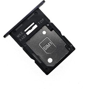 SIM Card Tray SD Card Holder Slot Replacement Compatible with Samsung Galaxy A15 5G A156U 2024 (Black)