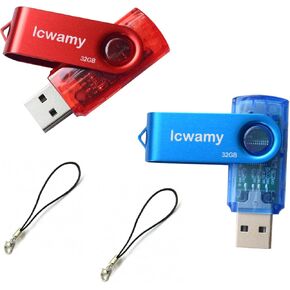 32GB USB Flash Drive 2 Pack Bulk USB Flash Drives 32GB Thumb Drive lcwamy USB 32GB Flash Drive Pen Drive USB Drives 2 Pack USB Memory Stick