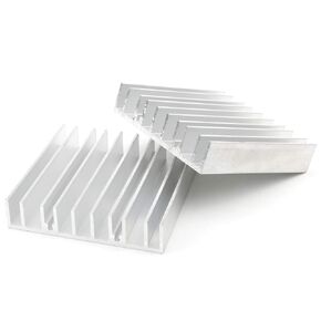 4Pcs Aluminum Heat Sink Cooler Fin Aluminium Radiator for Computer, Power Transistor, Power Amplifier 70mm(L) x 70mm(W) x 15mm(H)