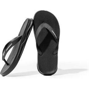 Womens Slim Flip Flops Comfortable Cushion Slip On Beach Thong Sandals for Women Non-Slip