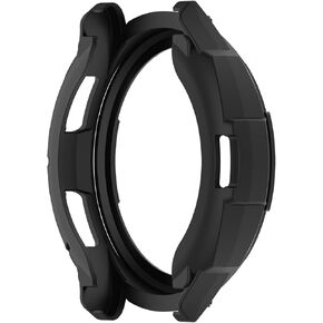 LOKEKE Compatible with Samsung Galaxy Watch 6 Classic 43mm Protective Case Cover, TPU Bezel Ring Protective Case Cover Shell Compatible with Samsung Galaxy Watch 6 Classic 43mm(TPU Black)