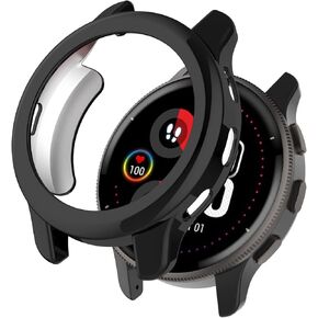 Smartwatch Full Coverage PC Protective Case Cover with Tempered Glass Screen Protector Compatible with Garmin Venu 2 Plus, Soft and Durable