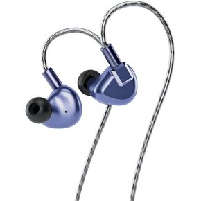 Letshuoer S12 PRO in Ear Headphones 14.8mm Planar Magnetic Driver Wired HiFi Earphones for Smartphones/PC/Tablet (Deep Space Blue, 2.5mm / 3.5mm / 4.4mm Connector)