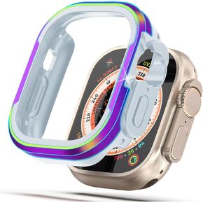Matte Metal Case Fit for Apple Watch Series 10 42mm Case Bumper, [Matte Aluminum Bezel] + [Soft TPU Bumper] Max Anti-Scratch & Military-Grade Protective Cover for iWatch s10 Accessories 42mm, Purple