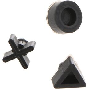 3 Pieces Silicone Rubber Feet Foot Cover Cap for PS4 Slim Repair Replacement