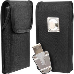 Turtleback Premium Leather Phone Holster for Galaxy S24 Ultra-S20 Ultra – Cell Phone Holster with Heavy-Duty Metal Belt Clip – Large Phone Belt Holder Fits Phones with Defender or Bulky Cases