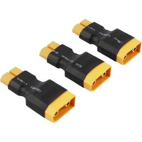 3pcs XT90 Male to XT60 Female Connector Converter Adaptor for LiPo Electric Quad/ESC(pack of 3)