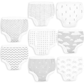 BaeBae Goods Grey Clouds Baby Training Underwear for Boys and Girls (2T), Absorbent Underpants