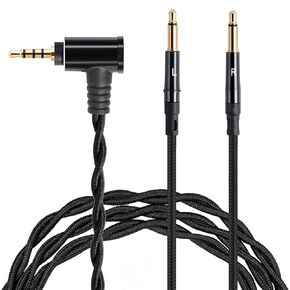 HE400SE Audio Cable Replacement for Hifiman HE4XX HE400i(New Edition) HE1000 Meze 99 Classics AH-D9200 D7200 Headphones Dual 3.5mm(1/8") Aux Cord Extension Wire 3.5mm
