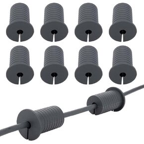 10 PCS Starlink Cable Routing Kit for 1 Inch Wall Hole Perforated Silicone Grommet Cable Punch Grommet Starlink Wall Grommet Wall Grommet for Starlink Ethernet Cable (Grommet Black-10)