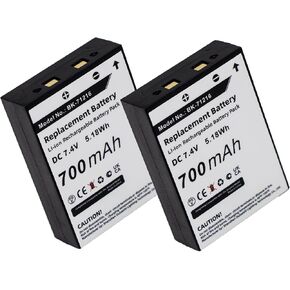 (2Pack) Replacement Battery for Co'bra LI3900 LI3950 LI4900 LI5600 LI6000 LI6050 LI6500 LI6700 MN-0160001 028377310454 103-0001-1 103-0004-1 700mAh