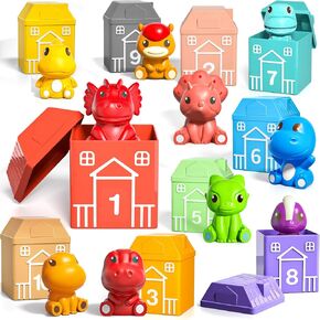 Toddler Preschool Learning Toys for 1 2 3 Year Old Boys Girls, 20 Pieces Farm Animal Montessori Toys for Toddlers 1 2 3 Year Old, 1 2 3 Year Old Boy Girl Kids Birthday Christmas Preschool Toys Gift