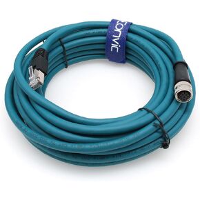 Industrial Cable M12 8 Pin A Code Female to RJ45 Male High Flex Waterproof Sensor Cable Industrial Sensor PLC Automation Equipment (5M) in Saudi Arabia