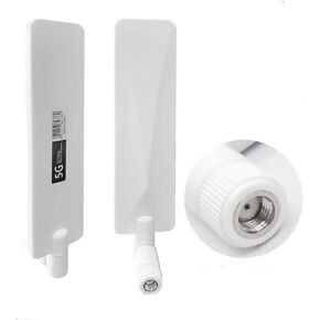 5G Antenna 10dBi RP SMA Cellular Antenna Compatible with 4G LTE Wireless CPE Router Hotspot Cellular Gateway Industrial IoT Router Trail Wireless Camera Security - 2Pack
