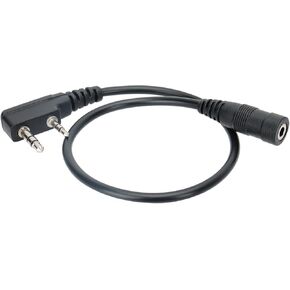 BAOFENG Ham Radio Earpiece Adapter,2 Pin to 3.5mm Walkie Talkies Headset Adapter Cable Compatible UV-5R BF-F8HP 5RM UV-21R Quangsheng UV-K5 8 UV-K6 K5PLUS UV-17R AR-152 Two Way Radio