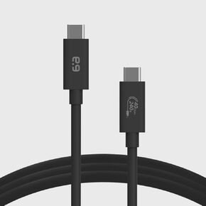 PureGear USB-C to C USB4 Cable (3ft) with Power Delivery for Apple iPhone 15, 15 Plus, 15 Pro, 15 Pro Max, Galaxy, Pixel Phones, Type C Laptops, & More USB-C Devices - Lifetime Replacement Coverage