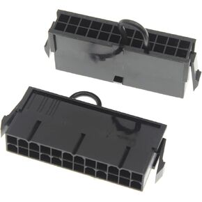 24-Pin ATX Power Supply Jumper Bridge Tool 2 Pcs ATX Power Supply Starter Power Module PSU Test Starter without being Plugged Into The Motherboard [FDXGYH, Black]