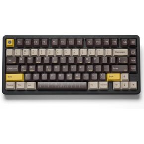 أغطية مفاتيح COSTOM PBT، أغطية مفاتيح مخصصة رائعة للوحة المفاتيح 60 75 65 100 بالمائة، مجموعة أغطية مفاتيح لامعة من خلال مجموعة أغطية مفاتيح بلون الكرز، أغطية مفاتيح PBT Sub Dye Sub للوحة مفاتيح الألعاب الميكانيكية (نجمة سوداء)