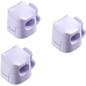 3 مشابك كابلات، منظم سلك JIYHF للمكتب، منظم الأسلاك، حامل شاحن USB للهاتف، حامل ليلي لسطح المكتب على جدار السيارة (أبيض)