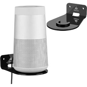TXEsign Speaker Wall Mount Floating Shelf for Bose SoundLink Revolve/Revolve (Series II) Bluetooth Speaker, Acrylic Wall Shelf Speaker Holder Bose SoundLink Revolve Display Shelf (Transparent)