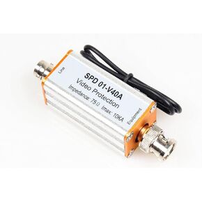 NOYITO Single BNC Coaxial Lightning Arrestor Surge Protector BNC Male to Female Suitable for Coaxial Communication Monitoring Equipment Ethernet Signal Surge Protection