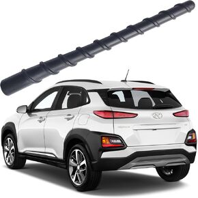 7 Inch Flexible Spiral Rubber Antenna for Hyundai Kona (2018-2021), Hyundai Tucson (2006-2018), Car Wash Proof - Internal Copper Coil Antenna Mast Replacement