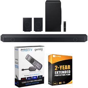 SAMSUNG HW-Q990C Wireless Soundbar Bundle with DIRECTV Stream Device Quad-Core 4K Android TV Wireless Streaming Media Player (2023 Model)